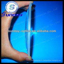 Lentilles planes convexes en verre de 200 mm
